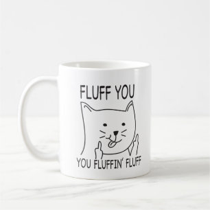 Fluff Off Cute Kitten Coffee Mug