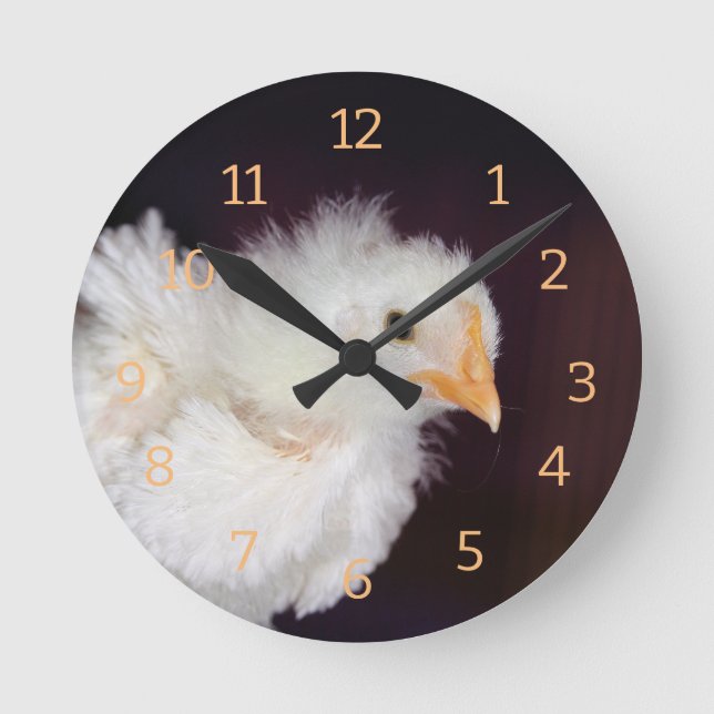 Fluff Round Clock (Front)
