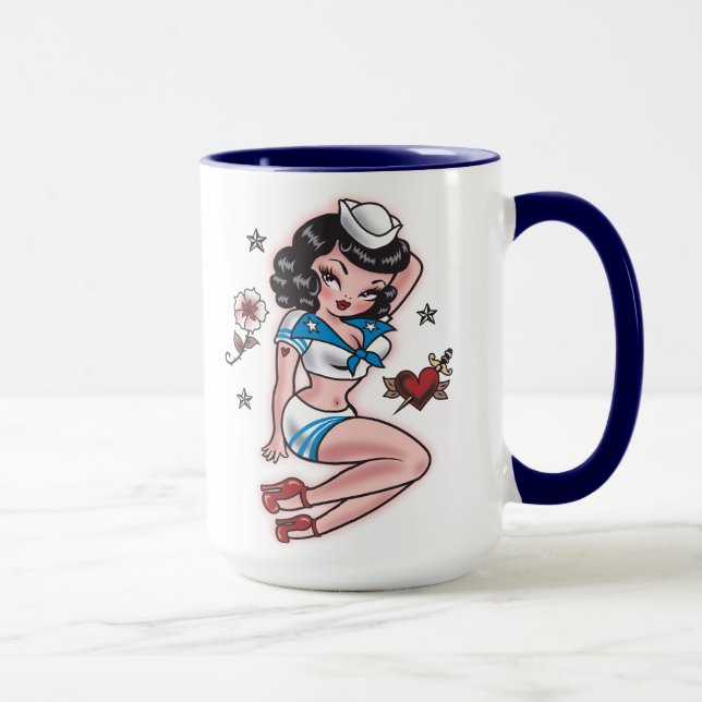 Fluff Suzy Sailly Pinup Mug (Droite)