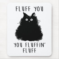 Fluff You Black Cat Drawing