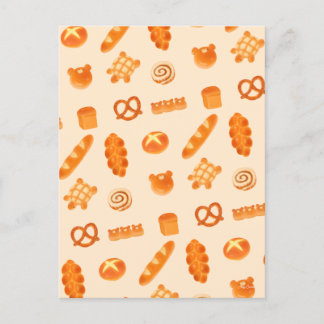 Fluffy Bakery Bread Variety Japanese Style Snack Postcard