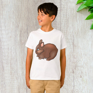 Fluffy Brown Bunny Rabbit Adorable Animal T-Shirt