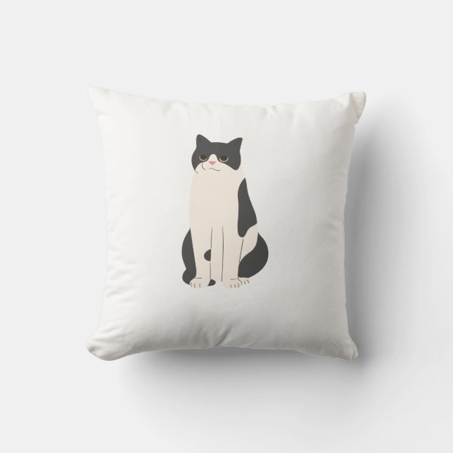 Fluffy Cat Pillow Personalize (Front)
