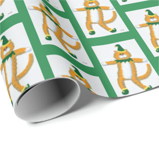 Fluffy cat wrapping paper 