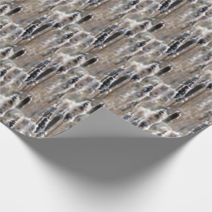 Fluffy Cattails Nature Pattern   Wrapping Paper