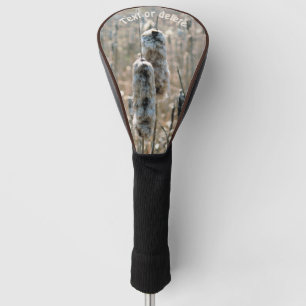Fluffy Cattails Nature Personalized Golf Head Cover