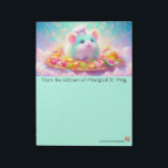 Fluffy Chef Rat Mouse Stationery Notepad<br><div class="desc">Rococo Impressionism Kawaii Rainbows: "There's a lot going on here." Palais de Marigold St. May creates unique stationery for those that love all things cute, Kawaii, floral, and colorful. Note that the designs are created for the large notepad or stationery sheets. If you would like a different size notepad, stationery,...</div>