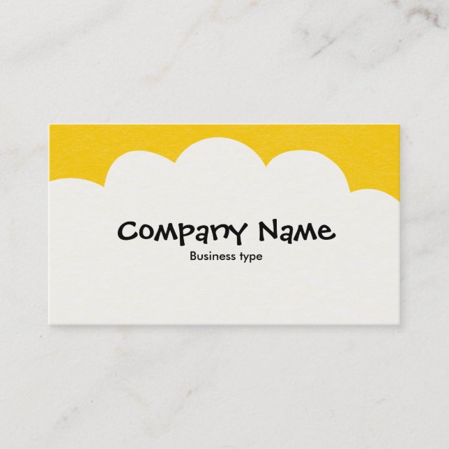 Fluffy Clouds - Amber Business Card (Front)