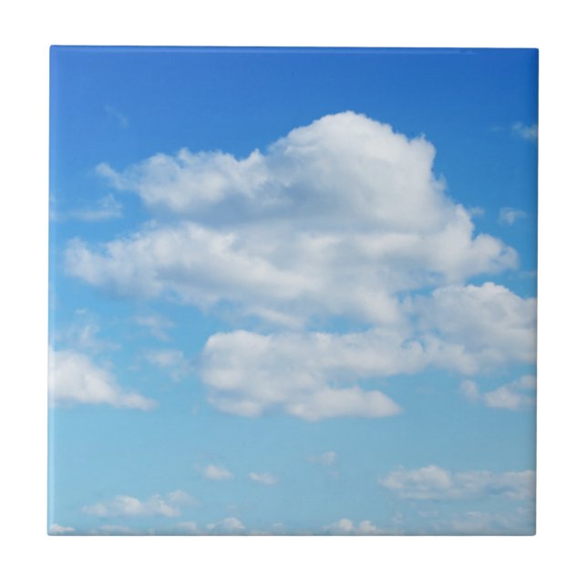 Fluffy Clouds and Blue Sky Tile (Front)