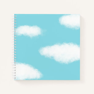 Fluffy Clouds Blue Sky Notebook