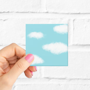 Fluffy Clouds Blue Sky Post-it Notes