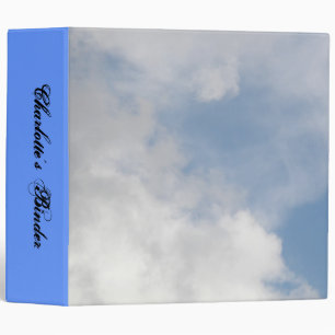 Fluffy Clouds Custom Binder