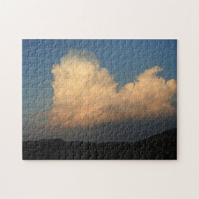 Fluffy Clouds in the Sky Photography Jigsaw Puzzle (Horizontal)