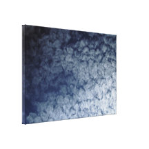 Fluffy Clouds On The Blue Sky Stretched Canvas Print