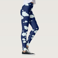 "Fluffy Clouds" Pattern Leggings