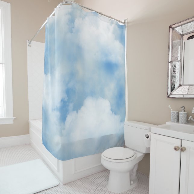 Fluffy Clouds Shower Curtain (In Situ)