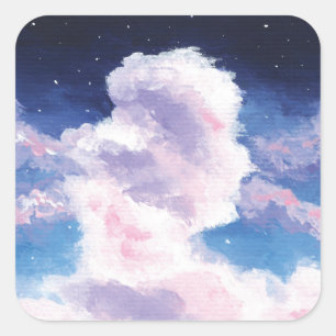 Fluffy Clouds Stickers
