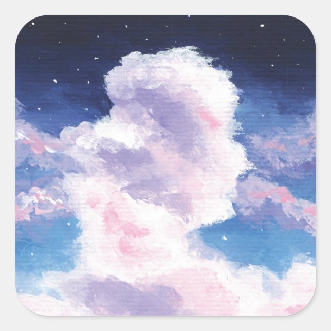 Fluffy Clouds Stickers (Front)