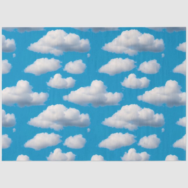 Fluffy Clouds Tissue Paper (Front)