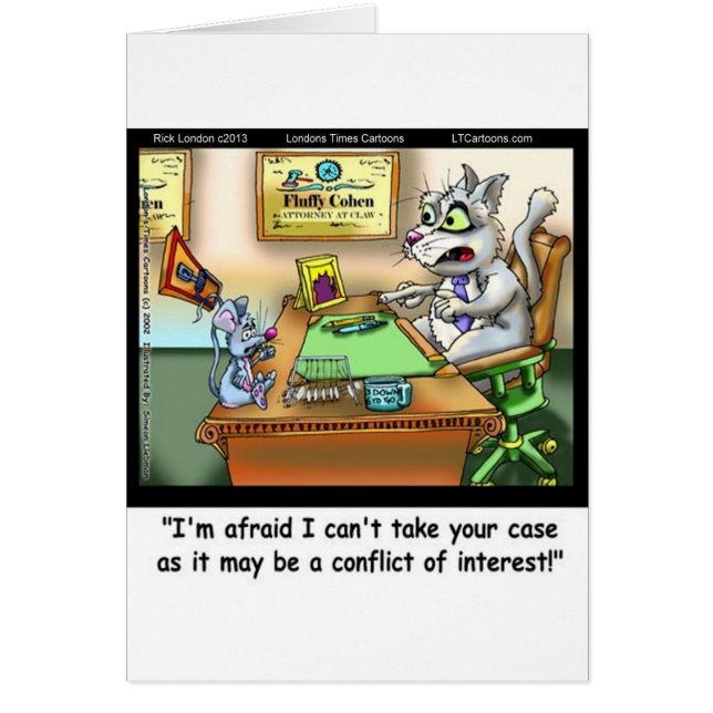 Fluffy Cohen Atty @Claw Funny Cat & Lawyer (Front)