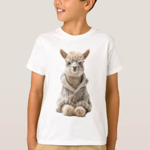Fluffy Cozy Alpaca Kids T-Shirt