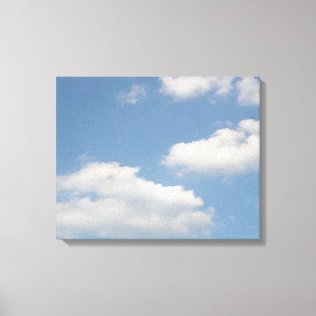 Fluffy Cumulus Clouds Canvas Print (Front)