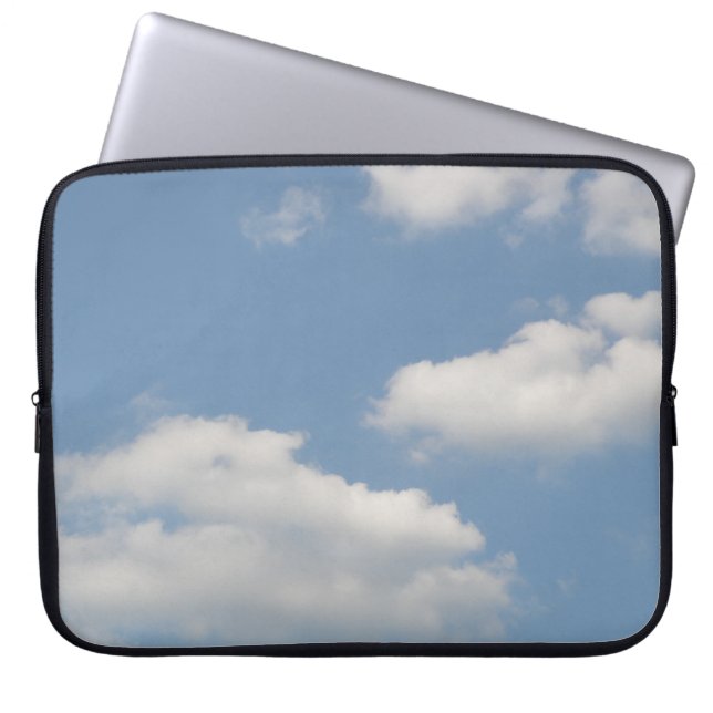 Fluffy Cumulus Clouds Laptop Bag (Front)