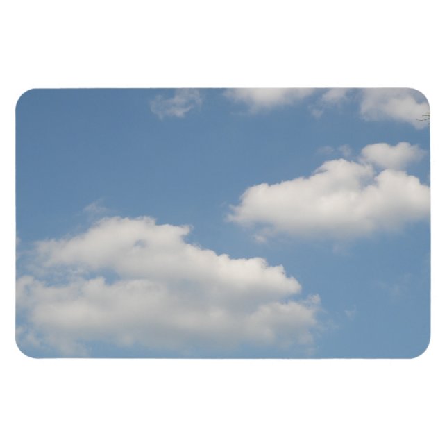 Fluffy Cumulus Clouds Premium Magnet (Horizontal)