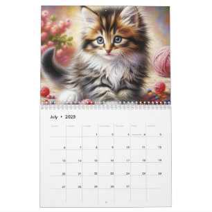 Fluffy Cute Kittens Calendar