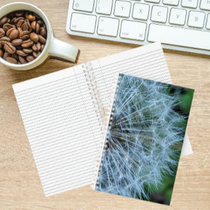 Fluffy Dandelion Seed Head Photo Notebook