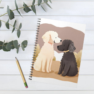 Fluffy Dogs Pet Watercolor Painting Notebook