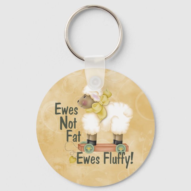 Fluffy Ewes Keychain (Front)