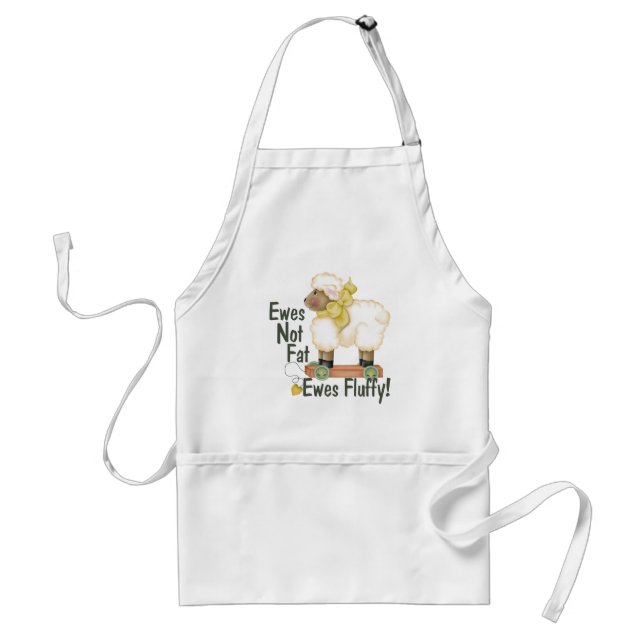 Fluffy Ewes Standard Apron (Front)