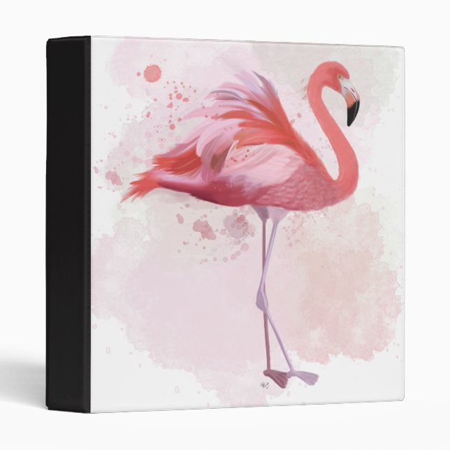 Fluffy Flamingo Binder (Front/Spine)