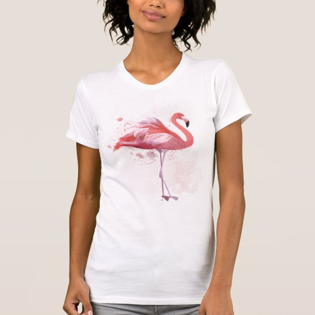 Fluffy Flamingo T-Shirt (Front)