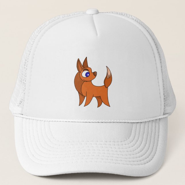 Fluffy Fox Trucker Hat (Front)
