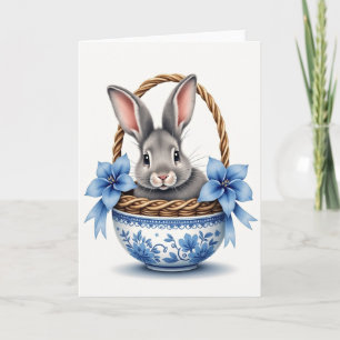 Fluffy Friend Basket Scene Card