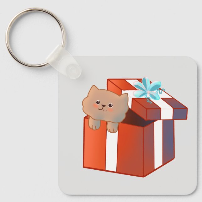 Fluffy gift keychain (Front)