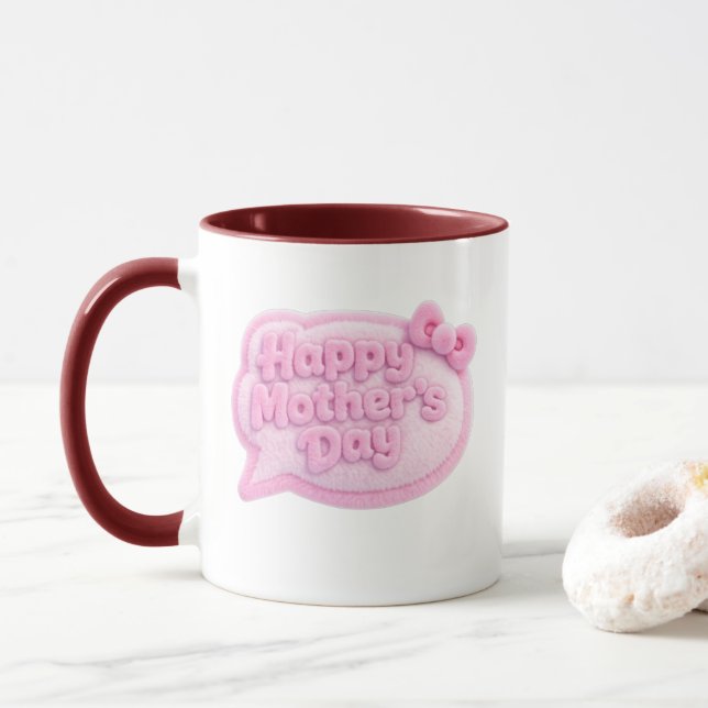 Fluffy Gradient Mother’s Day Mug (With Donut)