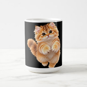 Fluffy kitten coffee mug