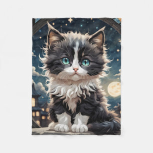 Fluffy Kitten Fleece Blanket