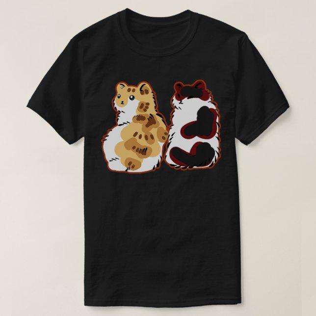 Fluffy Kittens two Cat Fluffs  T-Shirt (Design Front)