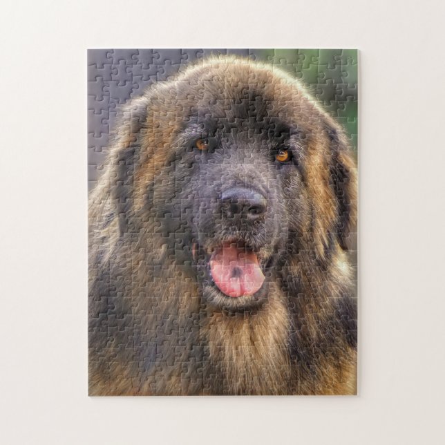 Fluffy Leonberger dog Jigsaw Puzzle (Vertical)