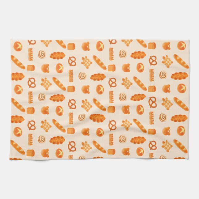 Fluffy Pain Boulangerie Serviettes de cuisine (Horizontal)