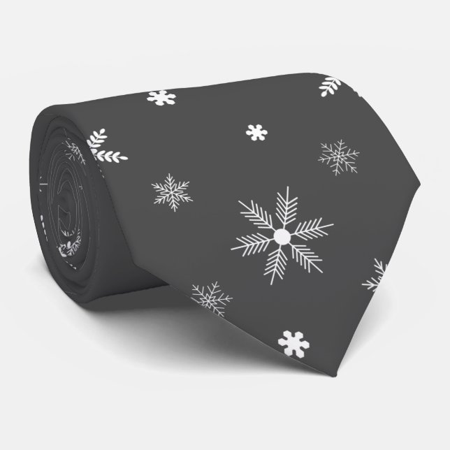 fluffy pattern of flakes tie (Rolled)