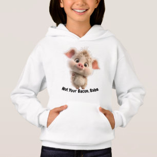 Fluffy Piglet with Big Eyes – Be Kind Go Vegan