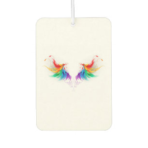 Fluffy Rainbow Wings Air Freshener