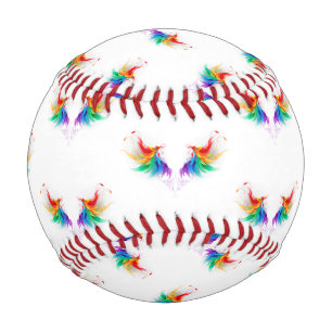 Fluffy Rainbow Wings Baseball