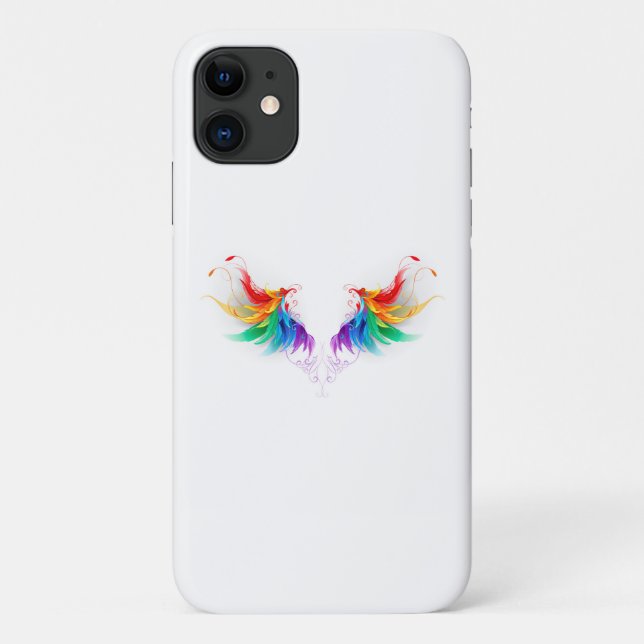 Fluffy Rainbow Wings Case-Mate iPhone Case (Back)