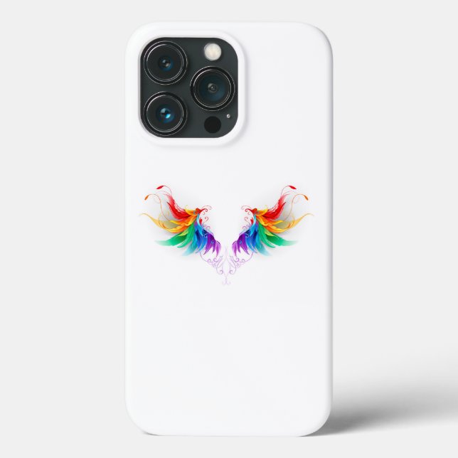 Fluffy Rainbow Wings Case-Mate iPhone Case (Back)